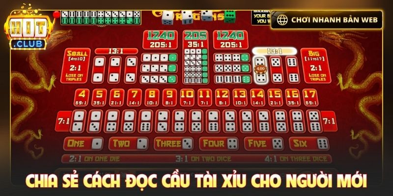 Chia sẻ cách đọc cầu tài xỉu cho người mới