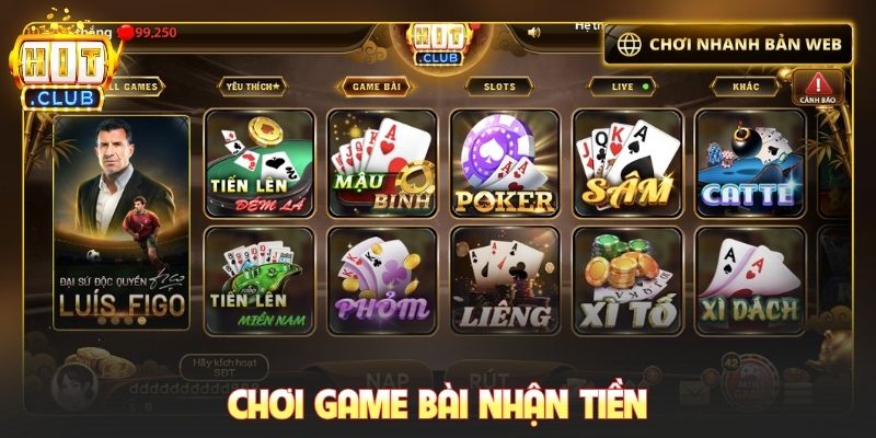 Chơi game bài nhận tiền