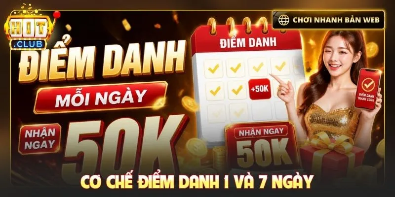 Cơ chế điểm danh 1 và 7 ngày