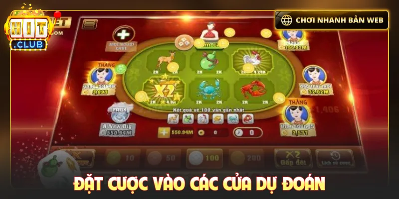 Đặt cược vào các cửa dự đoán