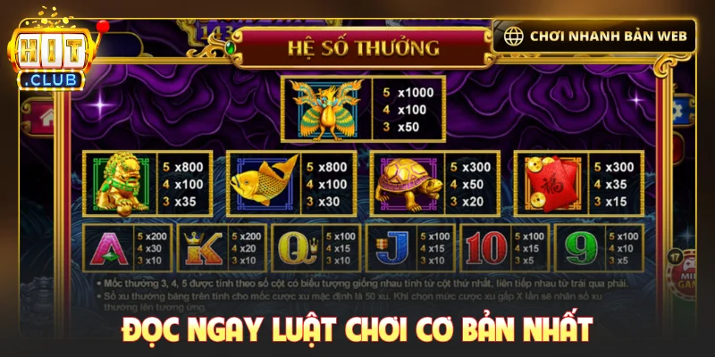 Đọc ngay luật chơi cơ bản nhất