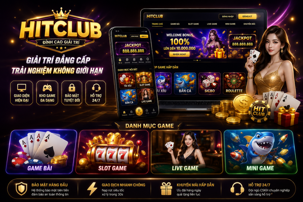 Giao diện giải trí HITCLUB