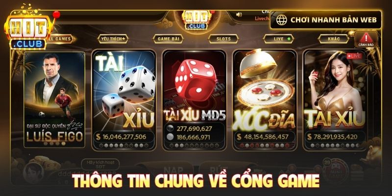 Thông tin chung về cổng game