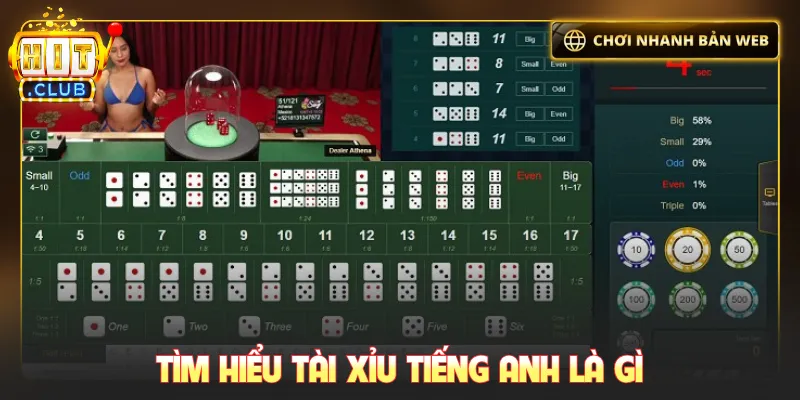 Tìm hiểu tài xỉu tiếng Anh là gì
